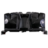 Main Shroud for the Merits Silverado Extreme (S941L) Power Chair showcasing a glossy, speckled metal-flake finish, included with mounting hardware and rubber deck mat.