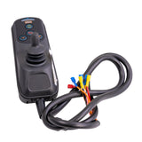 4 Key VSI Joystick Controller for the Hoveround® MPV4® power chair, featuring a black remote control with connected wires and colorful terminals, designed for precise mobility control.