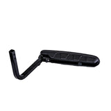 Armrest Assembly for the Pride Pursuit 2 (S7132) mobility scooter, featuring a black metal arm with a bent handle and holes, designed for both left and right side configurations.