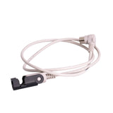 39 Hand Control Extension Cable for Pride Lift Chairs (HARUSHD2456) showing a white cable with a black 5-aperture female connector and a 90-degree 5-pin male connector.