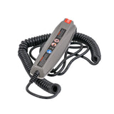 Hand Control Pendant for the Mega Motion Lift Chair (NM-2001) featuring a coiled cord, backlit buttons, USB port, and a 6-pin female connector.