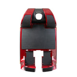 Red Front Shroud Cover for the Pride Victory 9 (SC609/SC609PS/SC709), featuring a sleek design with precise contours and black trim, essential for maintaining your scooter's functionality.