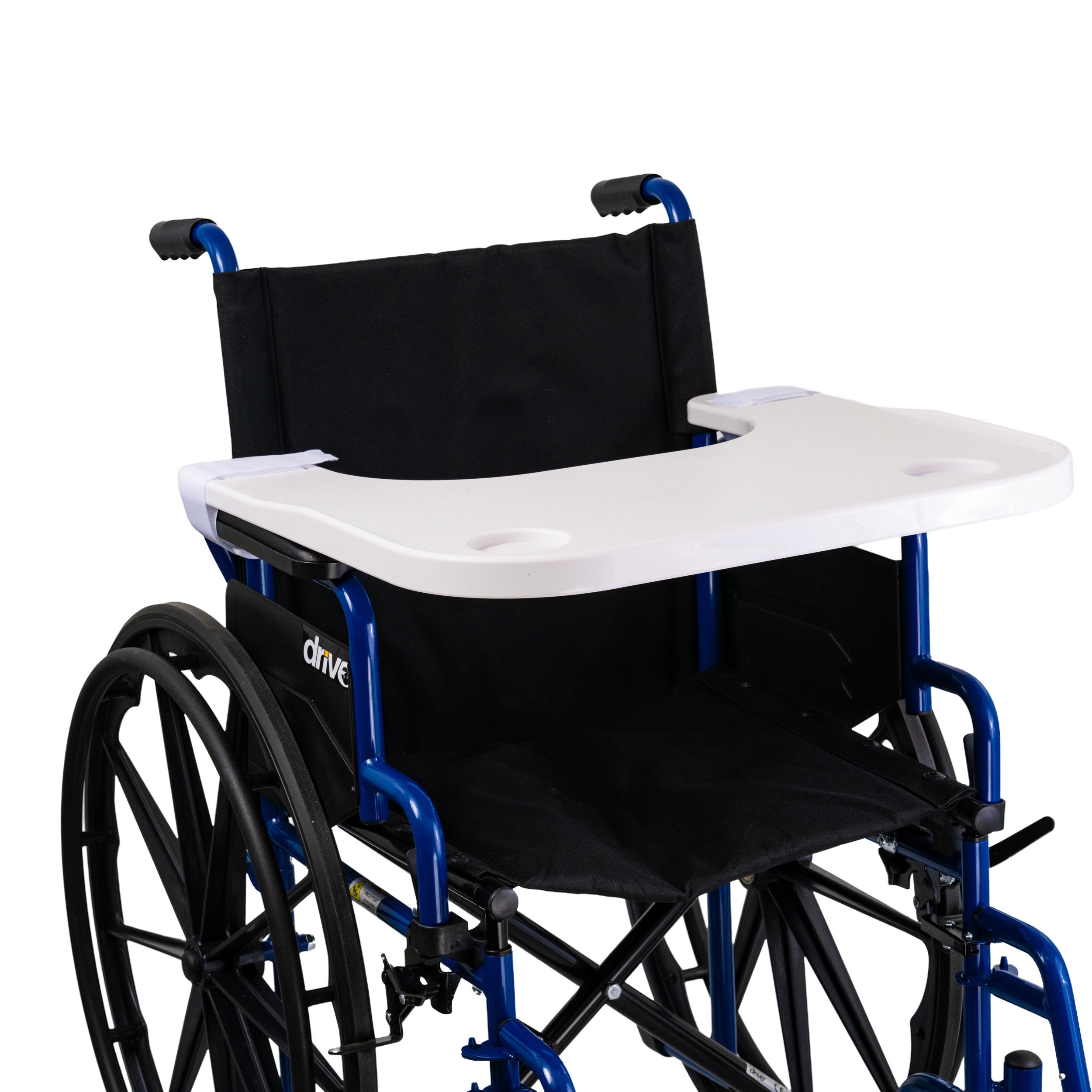 White Plastic Tray Table for Wheelchairs (Blemished)