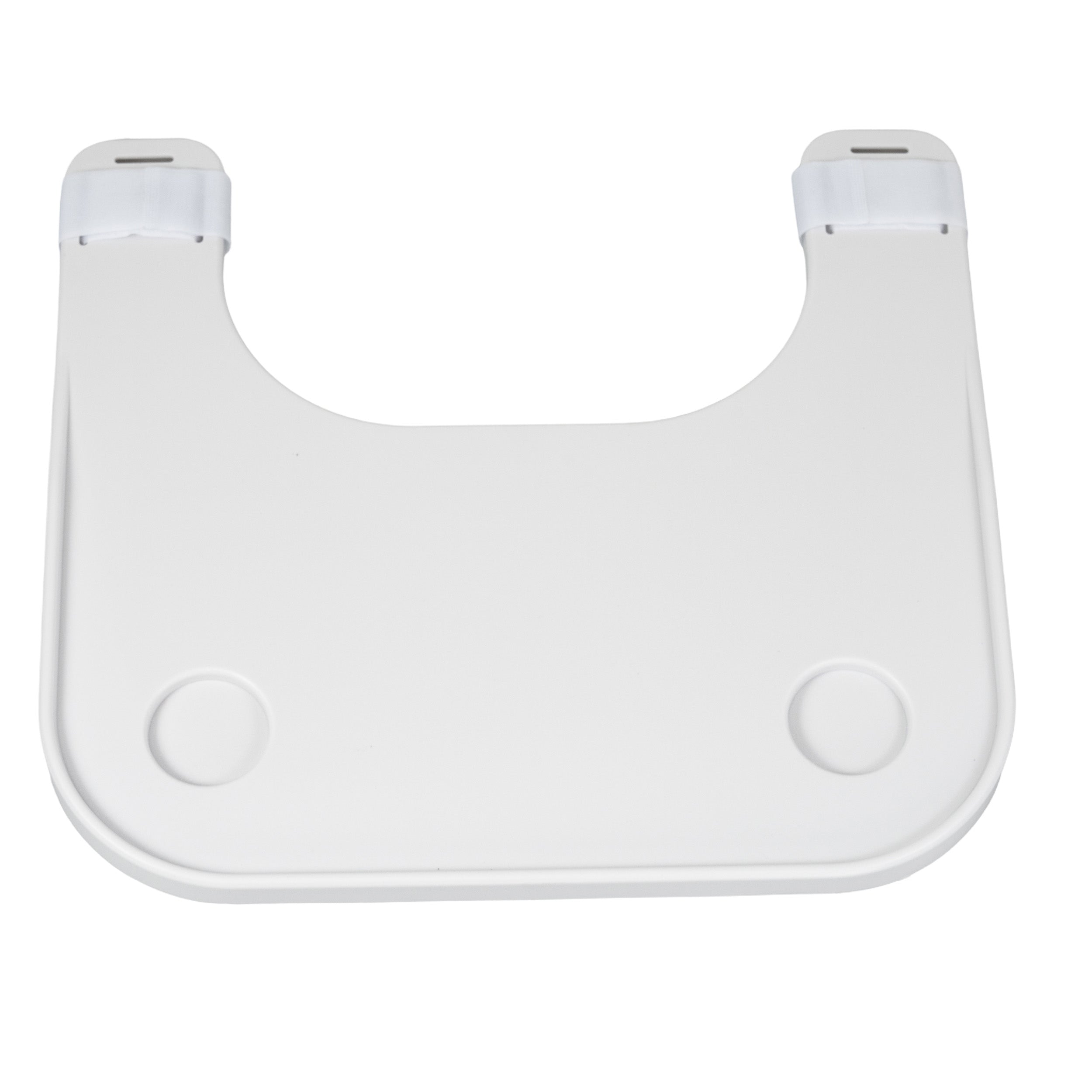 White Plastic Tray Table for Wheelchairs (Blemished)