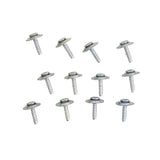 Group of screws with washers for the 16x16 Back Upholstery of the Invacare Tracer SX5 Lightweight Wheelchair, shown close-up to highlight metal hardware details.