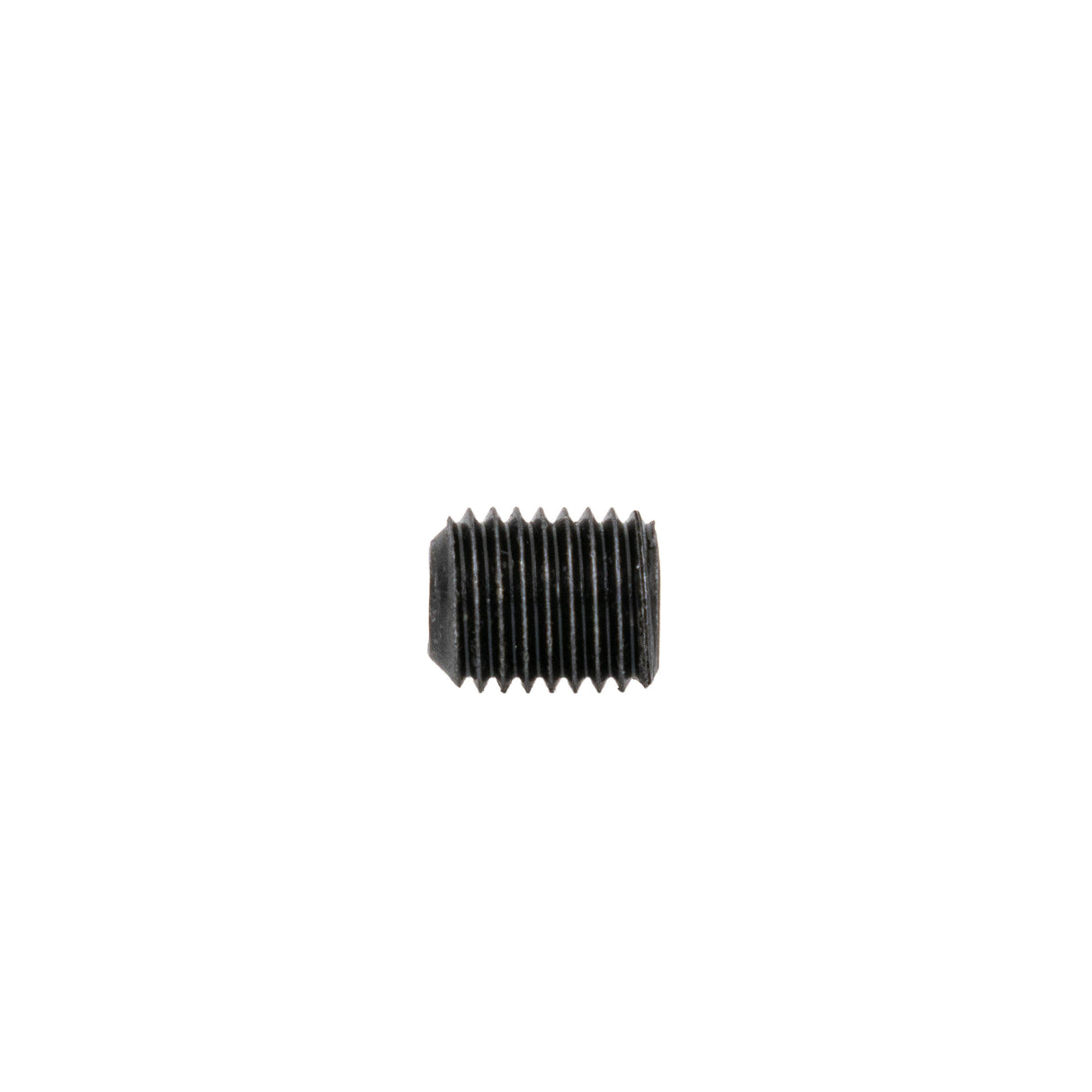 Close-up of M10x1.00 x 10mm set screws for heavy-duty go-kart and mini bike clutch collars, showcasing the headless design ideal for locking down adjustable parts.