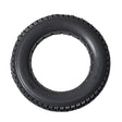 12-1/2x2-1/4 Dark Gray Solid Urethane Mobility Tire with Knobby Tread, showing a close-up of the durable, flat-free rubber tire, ideal for varied indoor and outdoor surfaces.