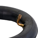 70/65-6.5 (10x2.50/2.75) Inner Tube with Angled Valve Stem for the Hover-1 Alpha Folding Electric Scooter, featuring a black rubber tube and brass valve stem, ensuring a smooth ride.