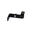 Left Wheel Brake Lock for the Drive Medical Nitro DLX Rollator (RTL10266CH-HS/RTL10266BL-HS), featuring a black metal bracket with a blue screw, essential hardware for secure braking.