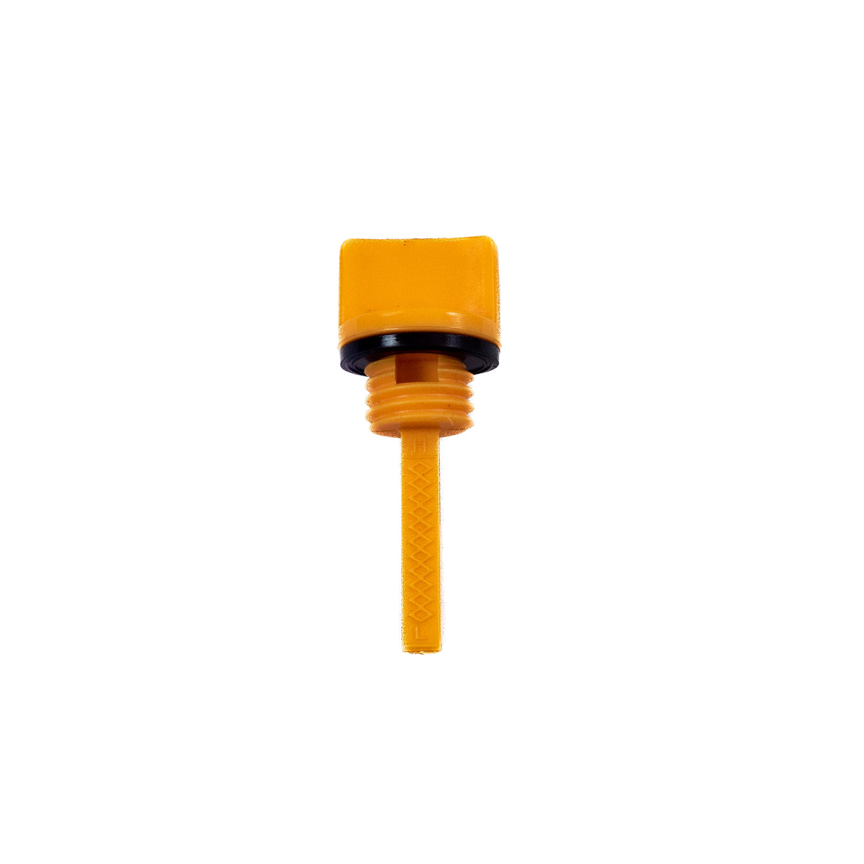 Oil Dipstick for the Predator 212cc GHOST Racing Engine, showing a close-up of the yellow plastic dipstick with a black sealing O-ring.