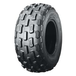 Close-up of the Dunlop 22x7.00-10 KT161 ATV tire, showcasing detailed tread pattern and robust design, ideal for larger Baja ATVs and Go-Karts like the Baja Wilderness Trail (WD250).