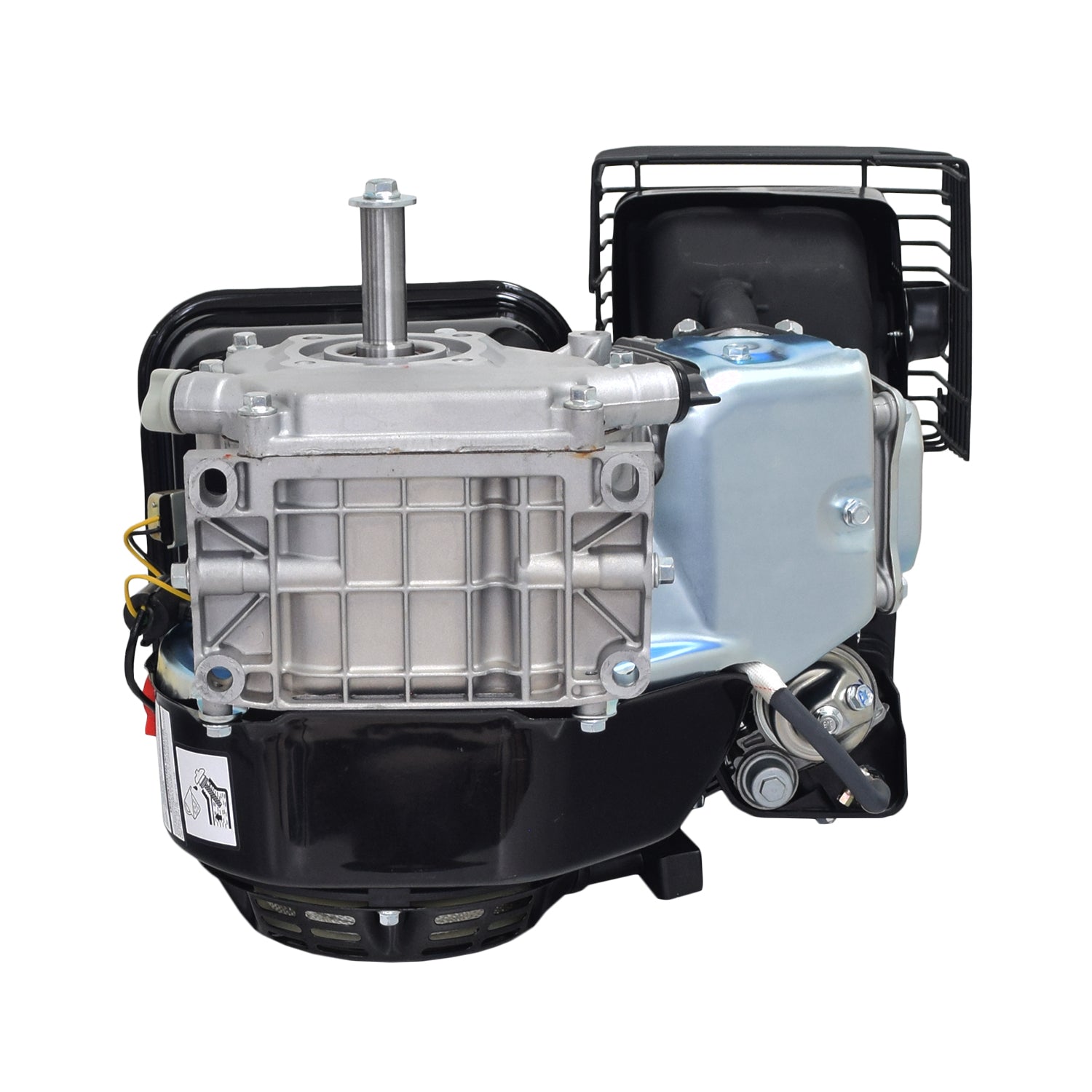 196cc Engine for Coleman RB200 212cc Mini Bikes, featuring a metal overhead valve (OHV), manual pull start, air filter, carburetor, fuel tank, muffler, and spark plug.