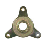 Rear Wheel Hub for 110cc-125cc ATVs and Go-Karts featuring a circular metal design with a central hole and three evenly spaced mounting holes.