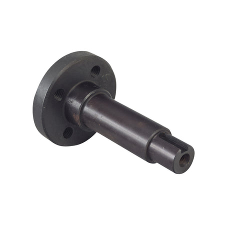 3.72 Sprocket Mounting Hub & Shaft for the Realtree RTK200 Go-Kart, featuring a black metal object with a round hole and base, ideal for replacing or upgrading go-kart components.