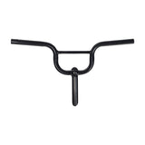 Handlebar Assembly with Clamp for the Razor E-Punk, showing a three-piece black steel handlebar with clamp, displayed against a plain background, featuring the upper and lower bars.