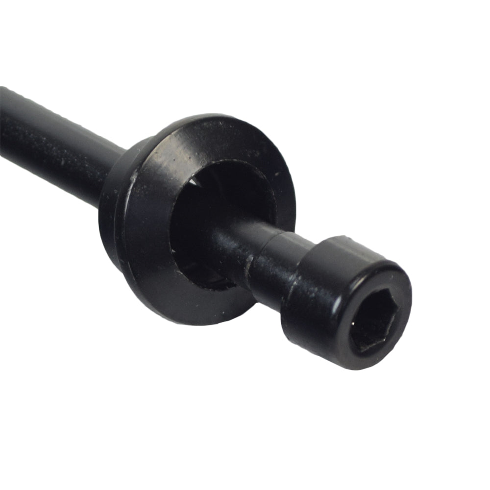 Steering Bolt with Wedge for the Razor E-Punk, a black metal tool featuring a nut and a round hole, designed to securely lock the handlebar in place for safe riding.