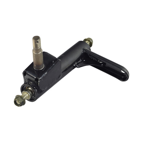 Spindle Steering Knuckle for the Coleman KT196 196cc 6.5 Hp Go-Kart, featuring a black metal tool with a screw and a nut, essential for front suspension.