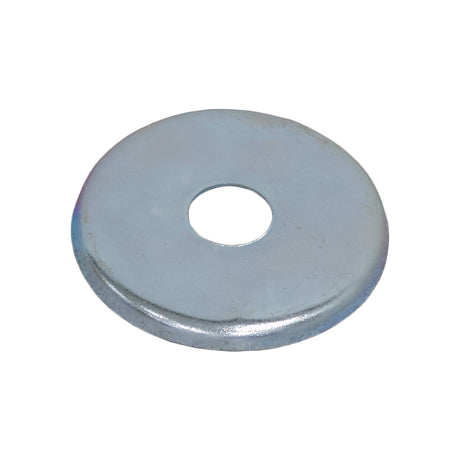 Rear Wheel Dust Cover for Coleman KT196, CK100, & SK100 Go-Karts. A silver, circular metal washer with a center hole, designed to reduce corrosion on go-kart rear wheel parts.