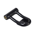 Front Upper Swing Arm for Coleman KT196 196cc 6.5 Hp Go-Kart, black metal with a central hole, designed for left or right side installation, shown in close-up view.