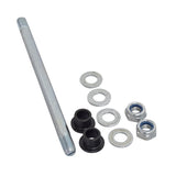 Rear Axle & Hardware for the Razor MX500 & MX650, featuring an 8 metal rod with black and silver nuts, spacers, and washers, essential for securing the axle and wheel to the bike.