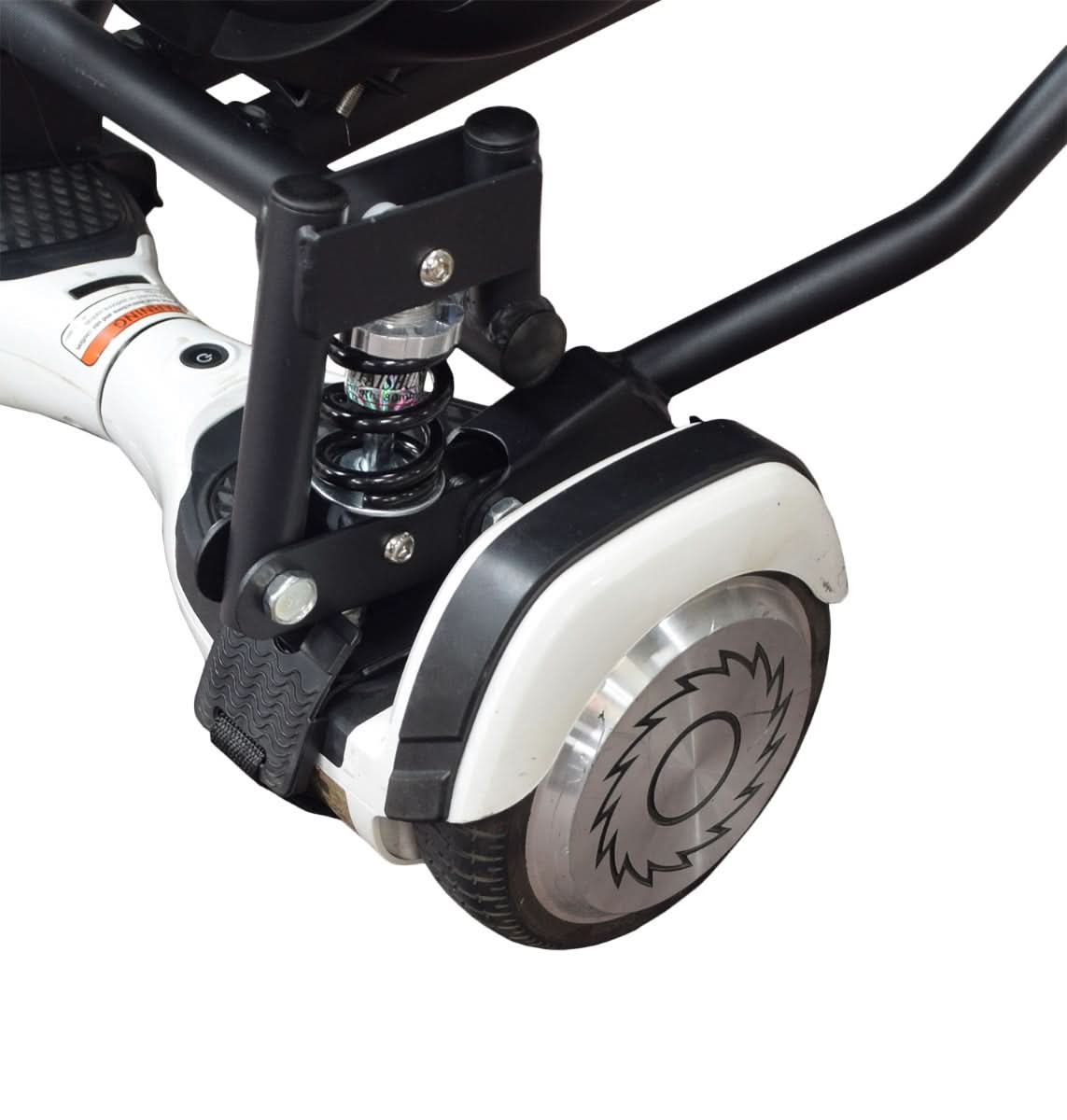 Deluxe Hoverboard Go-Kart Attachment Kit with Large Front Wheel & Suspension (Blemished)