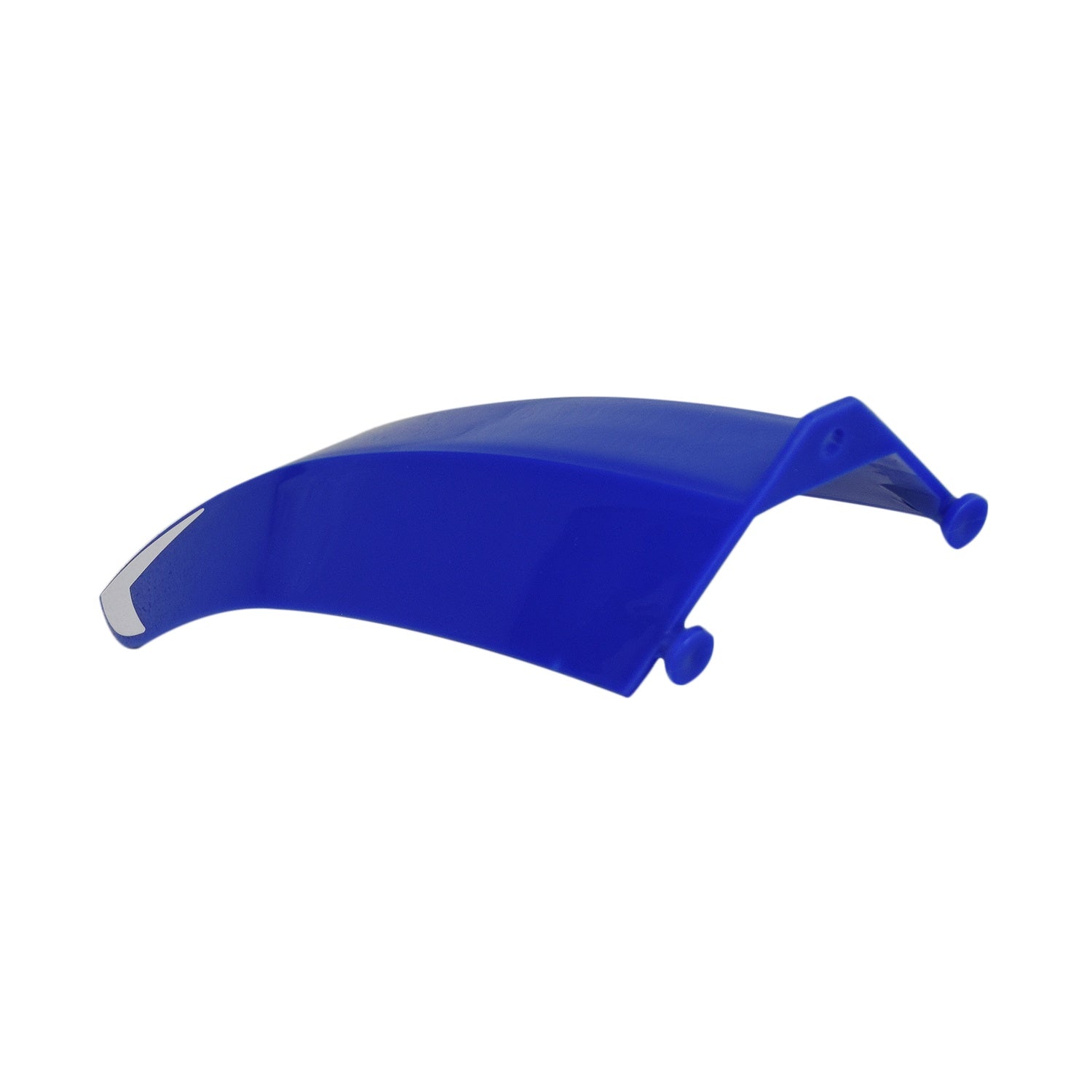 Front Fender for the Razor MX125 Dirt Rocket Dirt Bike, featuring a durable blue plastic design with attached wheels, ideal for replacing worn-out or damaged fenders and restoring your bike's appearance.