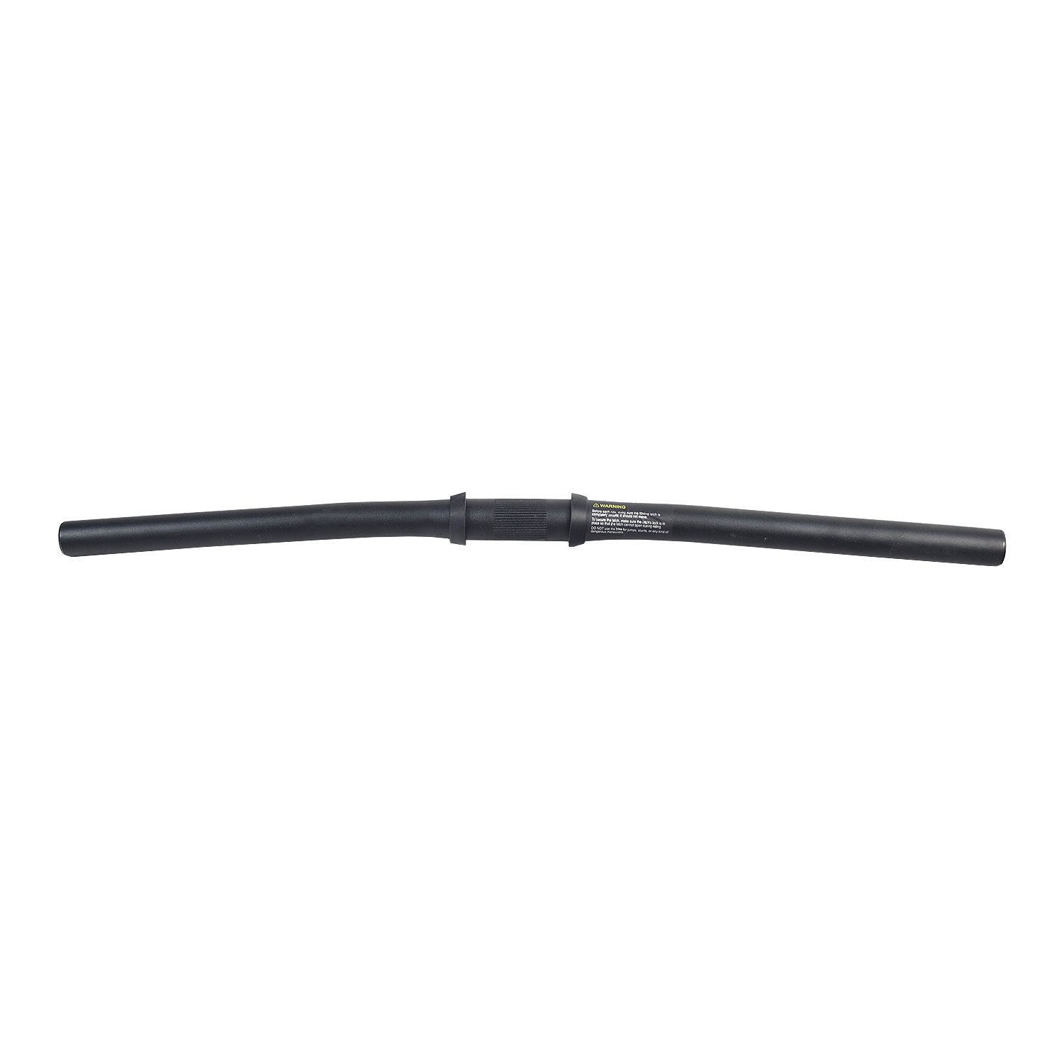 Handlebar for the Swagtron EB5 Folding Electric Bike: A straight MTB-style black metal tube handlebar, approximately 22.25 inches long, designed for directional control and rider support.