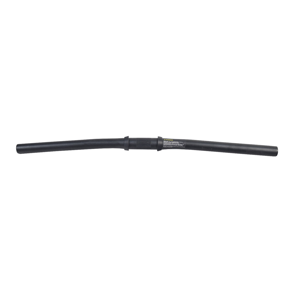 Handlebar for the Swagtron EB5 Folding Electric Bike: A straight MTB-style black metal tube handlebar, approximately 22.25 inches long, designed for directional control and rider support.