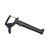 Lower Handlebar Post for the Swagtron EB5 Pro Electric Bicycle, featuring a sturdy black metal stem with a fold mechanism hinge and clamp, essential for height adjustment and steering system stability.