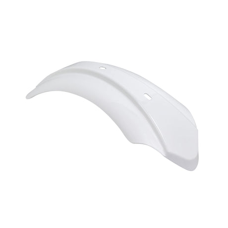 Front Fender for the Coleman BT200X Mini Bike with visible holes, designed for easy installation on the headlight bracket to protect the rider from mud and debris.