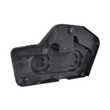 Motor Panel Set with Charger Port for the Pulse ATV Quad Ride-On, featuring two black plastic side guards with multiple holes, essential for protecting the drive system and including a coaxial battery charger port.