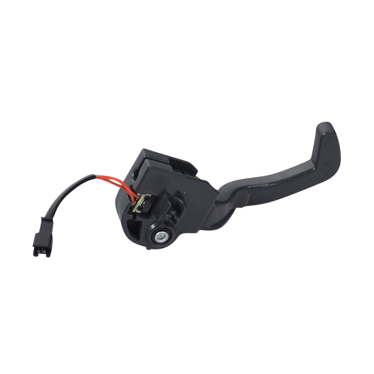 Brake Pedal & Lever Assembly for the Rollplay 12 Volt Nighthawk, featuring a black lever with an attached two-wire harness, visible spring, and round foot pad designed for easy rider access and control.