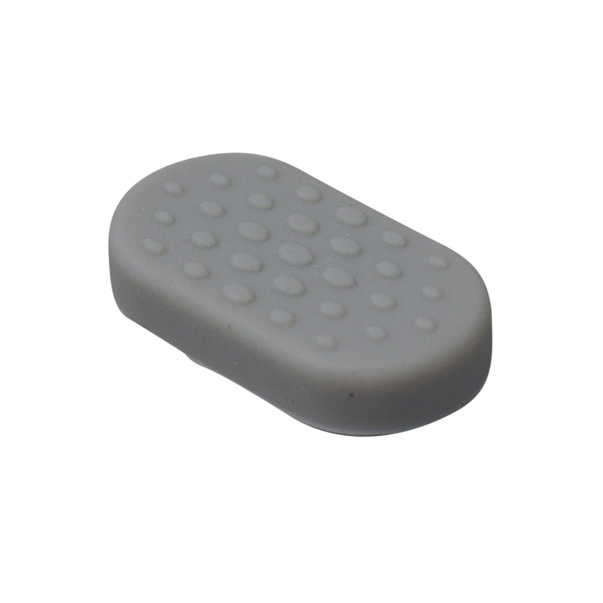 Thumb Throttle Pad for the Ninebot MAX G30 Scooter, featuring a textured gray silicone rubber oval with dots, designed to provide comfort for the rider's controlling thumb.