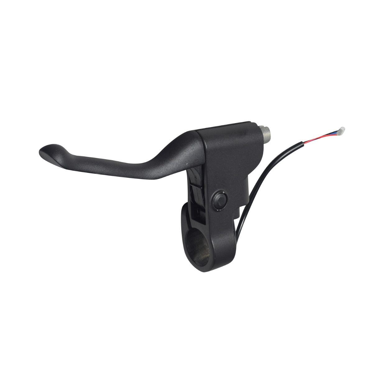 Brake Lever for the Ninebot MAX G30 Scooter, showing a close-up of the black handlebar with an enclosed brake cable designed to prevent damage.