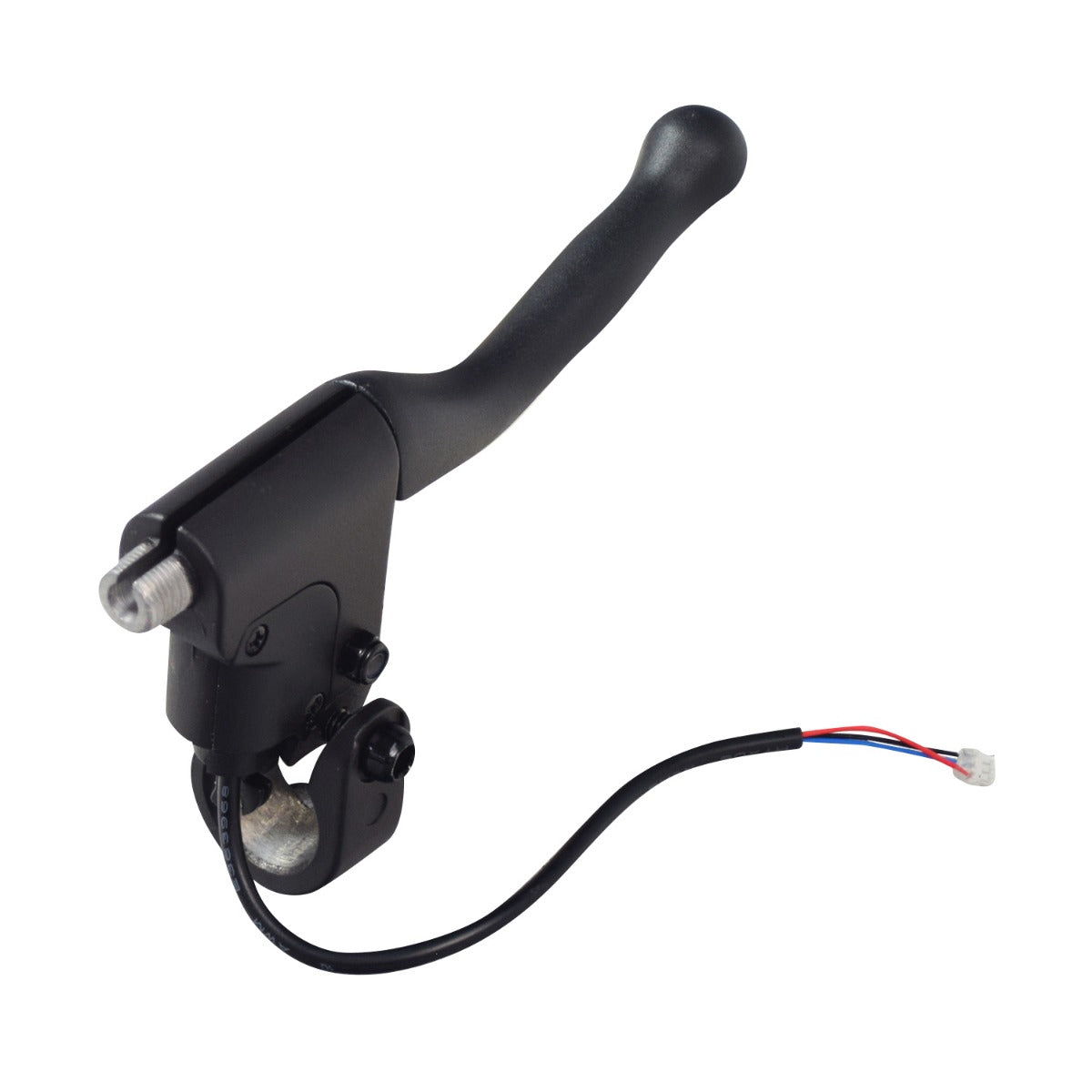 Brake Lever for the Ninebot MAX G30 Scooter showing a black handlebar with an integrated wire, designed to fit an adult hand, ensuring reduced exposure and damage susceptibility.