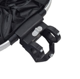 Lift Off Front Basket for Bikes & Scooters, featuring a sturdy black frame with a quick-release mechanism and a drawstring flap enclosure, perfect for carrying light cargo securely.