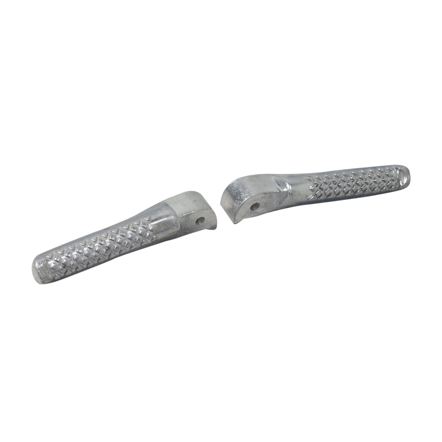 Foot Pegs for the Coleman BT200X, CT200U Trail, & CT200U-EX Mini Bikes (Set of 2) showing metal parts, including springs, designed for easy replacement of damaged foot pegs.