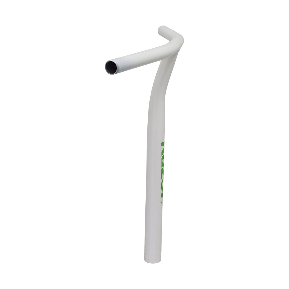 Handlebar for the Razor EcoSmart Metro (V1+) with a T-shape design and white enamel finish. The handlebar is shown without a clamp, headset, or grips.