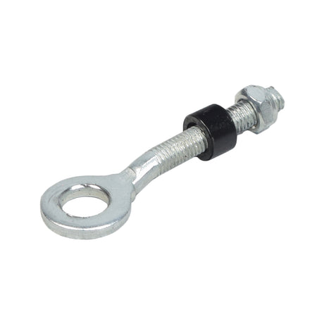 Motor Adjusting Bolt for the Monster Moto / Mega Moto Classic 1000w Mini Bike, featuring a silver bolt with a black nut and spacer.