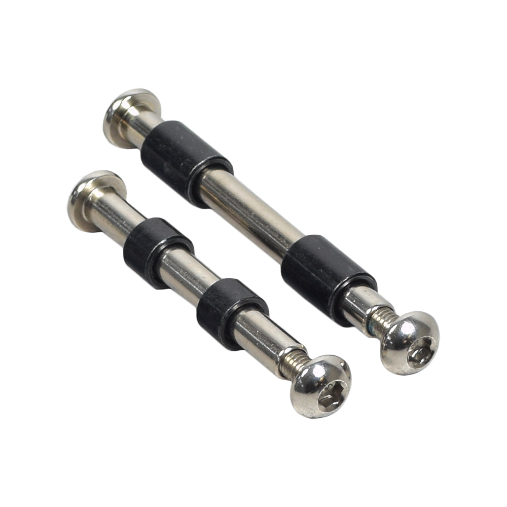 Wheel Axle Bolts for the Razor A5 Air Kick Scooter (Set of 2), showing two metal screws with nuts and spacers, designed for securing the front and rear wheels of the scooter.