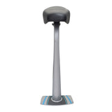 Seat with Post for the Razor E200S (V38+), featuring a black upholstered seat and a teal and silver seat post, designed for easy attachment and removal.