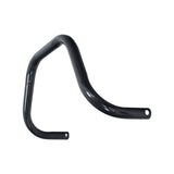 Black Front Bumper Bar for the Monster Moto / Mega Moto MM-K80 80cc Go-Kart, featuring a 16-1/4 wide enameled 1 steel tubing, designed as a curved safety bar.