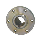 Close-up of the Brake Disc Mount Hub for the Monster Moto / Mega Moto MM-K80 80cc Go-Kart, showing the metal surface with six bolt holes for alignment with the brake disc.