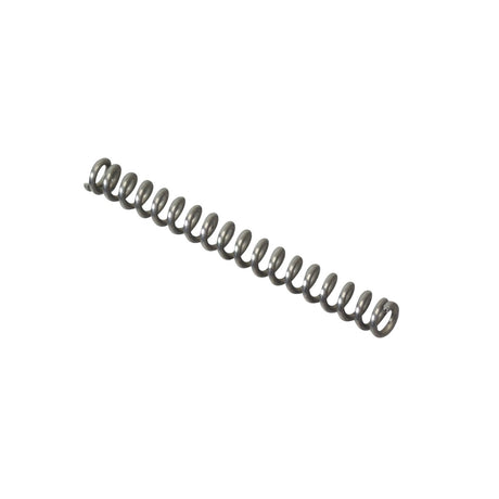 Throttle Cable Return Spring for the Monster Moto / Mega Moto MM-K80 80cc Go-Kart, shown in a close-up, highlighting the tightly-coiled, helical metal spring essential for smooth engine function and safety.