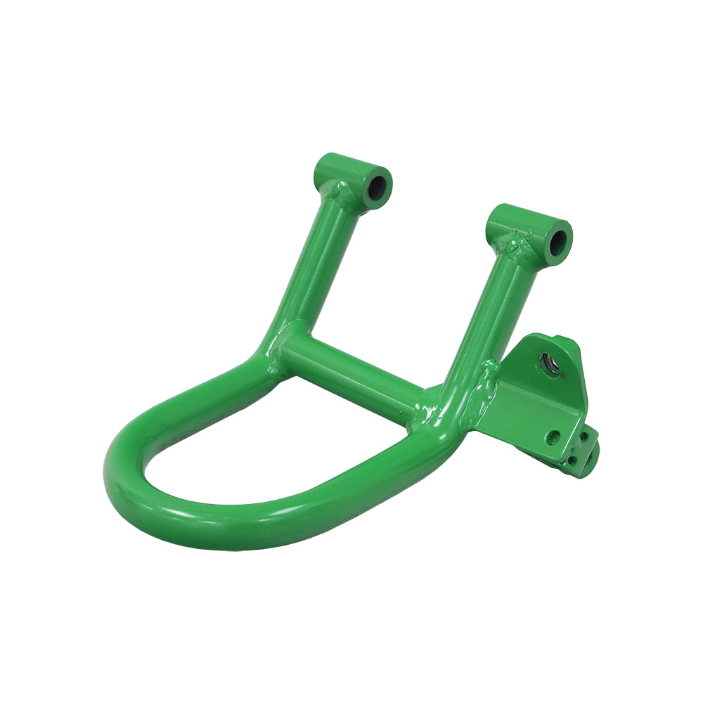 Green Throttle Pedal for the Monster Moto / Mega Moto MM-K80 80cc Go-Kart, made of welded steel tubing with holes, finished in vivid green enamel.