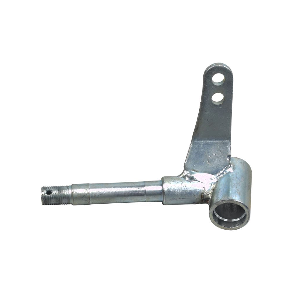 Front Axle Spindle for the Monster Moto / Mega Moto MM-K80 80cc Go-Kart, shown close-up with visible cylindrical and pipe-like metal components, crucial for the go-kart's steering gear.