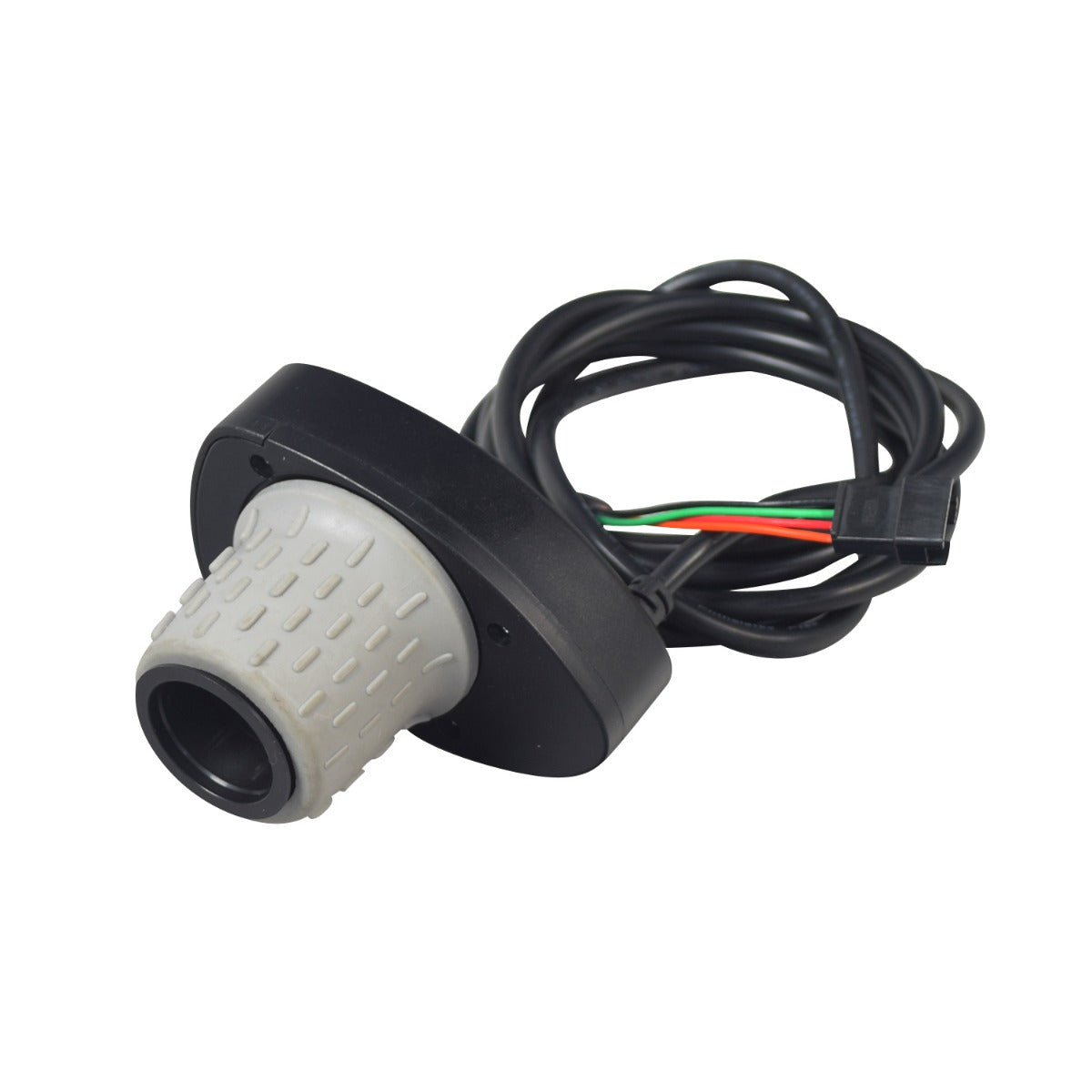 36 Volt Variable Speed 4-Wire Twist Grip Throttle for Razor EcoSmart Metro HD & EcoSmart SUP Electric Scooters, showing close-up details of wires and the twist grip mechanism with a plastic connector.