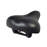 Black Seat for the Razor EcoSmart Metro & Metro HD Electric Scooters; cruiser-style with black padded vinyl upholstery, springs, post clamp, and tightening bolt, suitable for 7/8 to 1 seat posts.