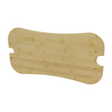 Deck Plate with Screws for Razor EcoSmart SUP Electric Scooters: A laminated bamboo board with pre-drilled holes and a curved edge, designed for easy replacement and secure mounting on your scooter.