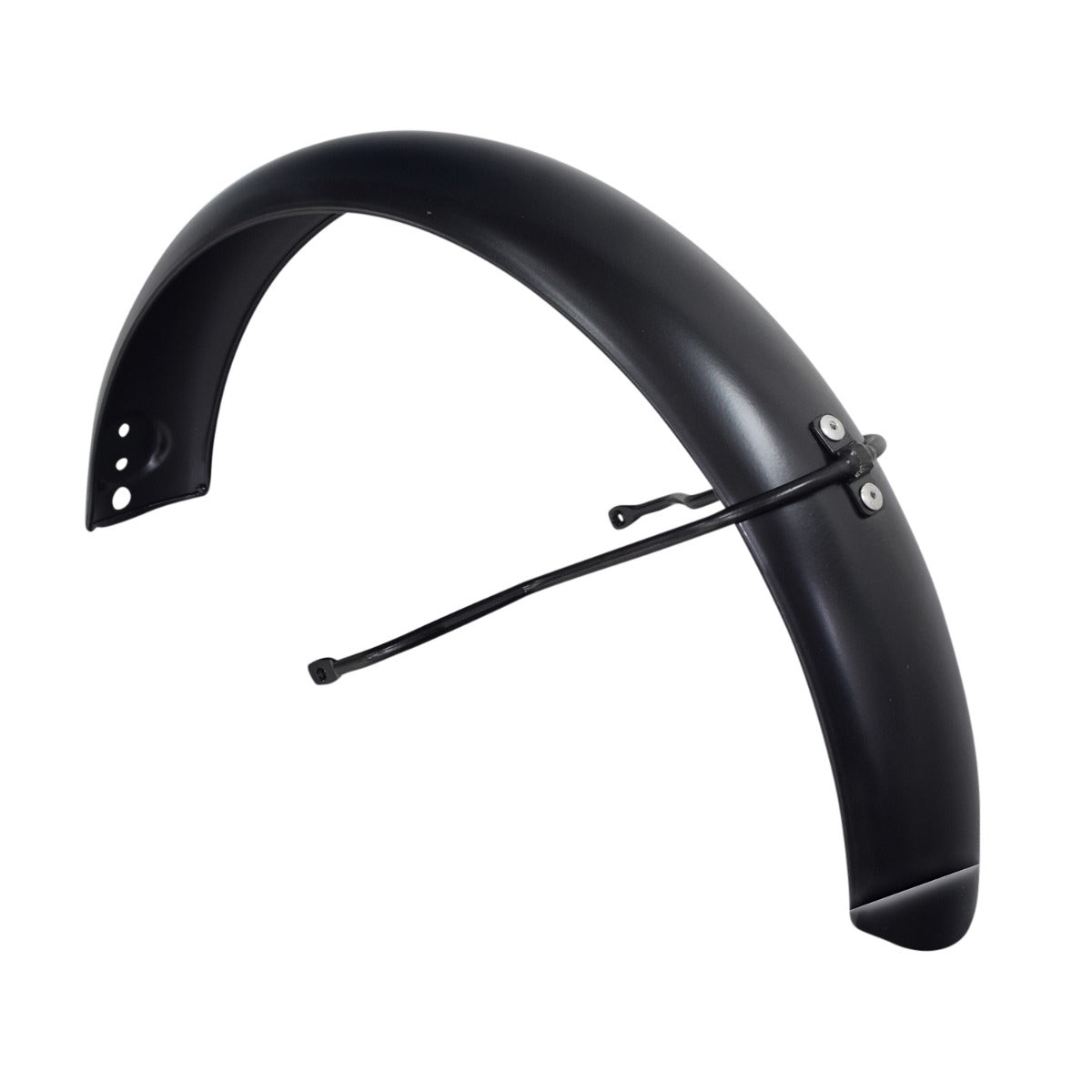 Rear Fender for the Razor EcoSmart SUP Electric Scooter: A black metal fender with mounting struts and hardware, designed as a replacement part for the scooter.